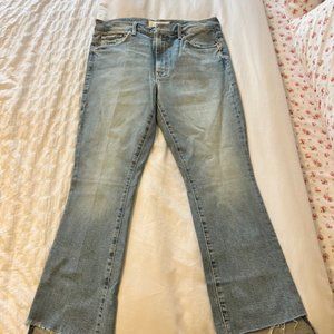 MOTHER Insider Crop Step Fray- Size 30